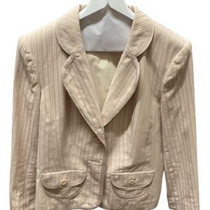 Express Vintage Pink & Beige Textured Blazer. Size 8